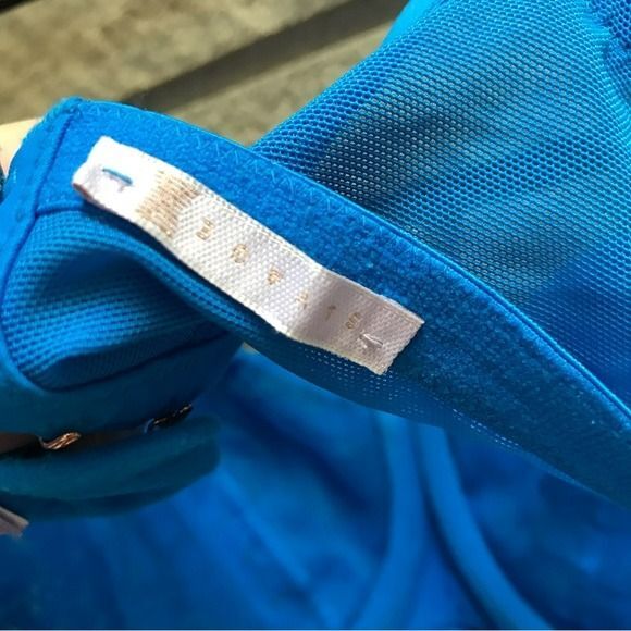 Savage Fenty Unlined Leopard Print Bra Blue 40D - Picture 7 of 9